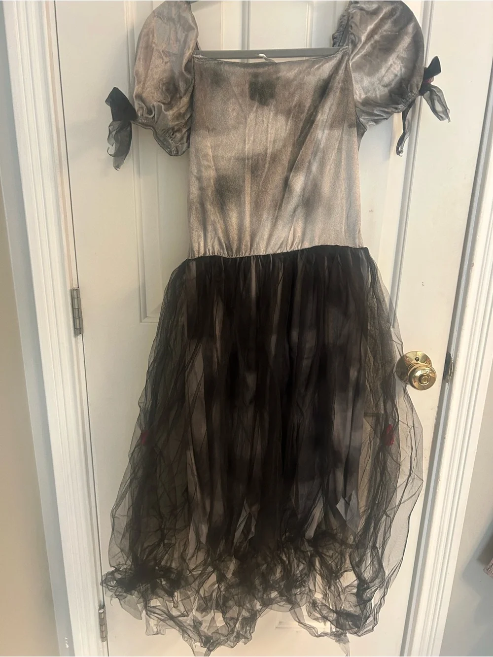 Prom Corpse Black Girls' Prom Queen Costume with Sash